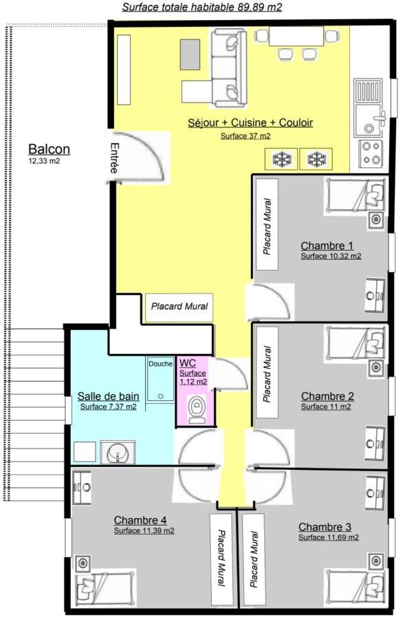 K&N - Maison A Partager Avec D'Autres Voyageurs - Chambre Privee - Jardin - Balcon Vaulx-en-Velin Exteriör bild